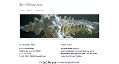 Desktop Screenshot of bzehrchiropractic.com